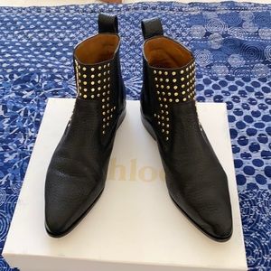 Chloe Drew Studded Chelsea Boot - gently worn